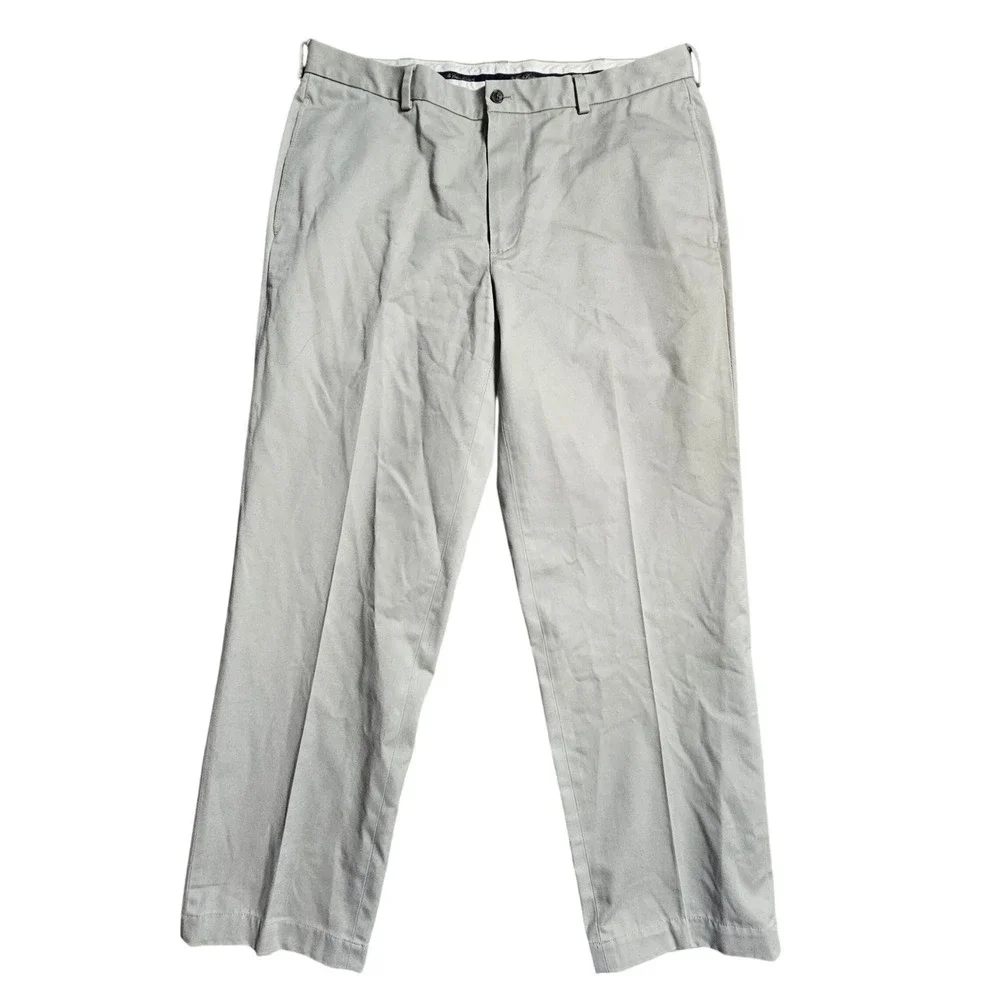 Brooks Brothers Advantage Chino Clark Fit Pants Mens 38x32 Timeless Classic‎